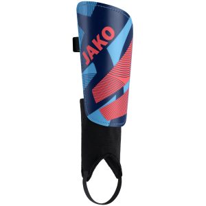 Protège-tibias River Classic // bleu ciel/navy/coral