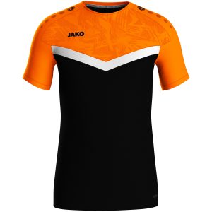 T-shirt Iconic // noir/ orange fluo