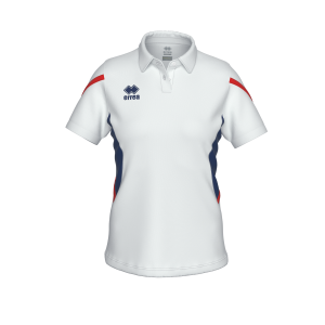 POLO CARMEN MC AD-BLANC MARINE ROUGE