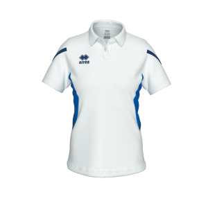 POLO CARMEN MC AD-BLANC BLEU MARINE