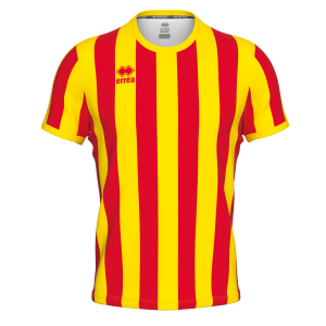 MAILLOT STRIP MC AD-ROUGE JAUNE