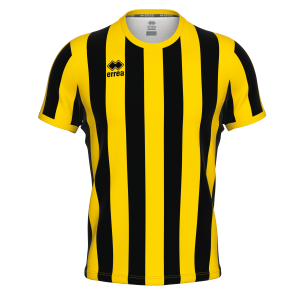 MAILLOT STRIP MC AD-NOIR JAUNE
