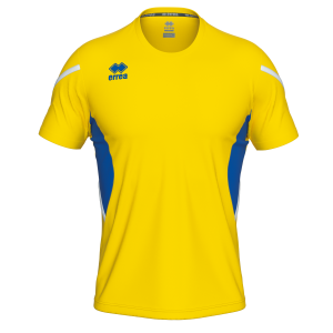 CURTIS MAILLOT MC AD-JAUNE BLEU BLANC