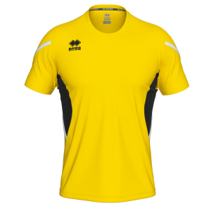 CURTIS MAILLOT MC AD-JAUNE NOIR BLANC
