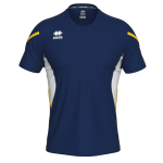 CURTIS MAILLOT MC AD-MARINE BLANC JAUNE