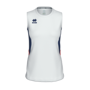 CARRY SINGLET AD-BLANC MARINE ROUGE