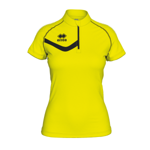 SHELLY MAILLOT MC AD-JAUNE_FLUO NOIR