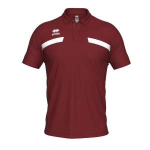 POLO MELVIN MC AD-GRENAT BLANC