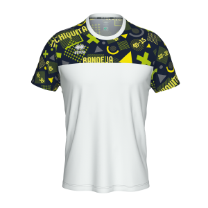 MAILLOT MANOLO MC AD-BLANC MARINE VERT_FLUO